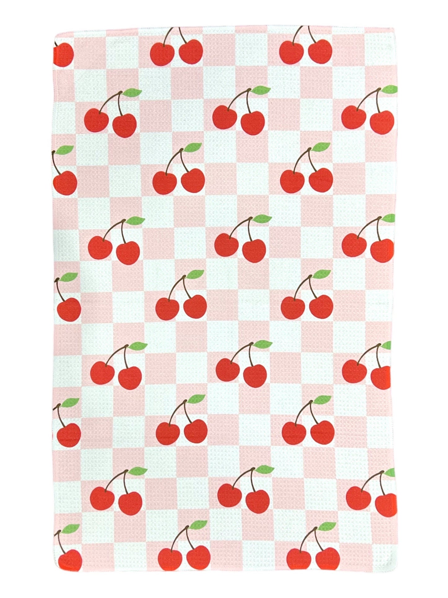 Cherry Checks: Single-Sided Hand Towel