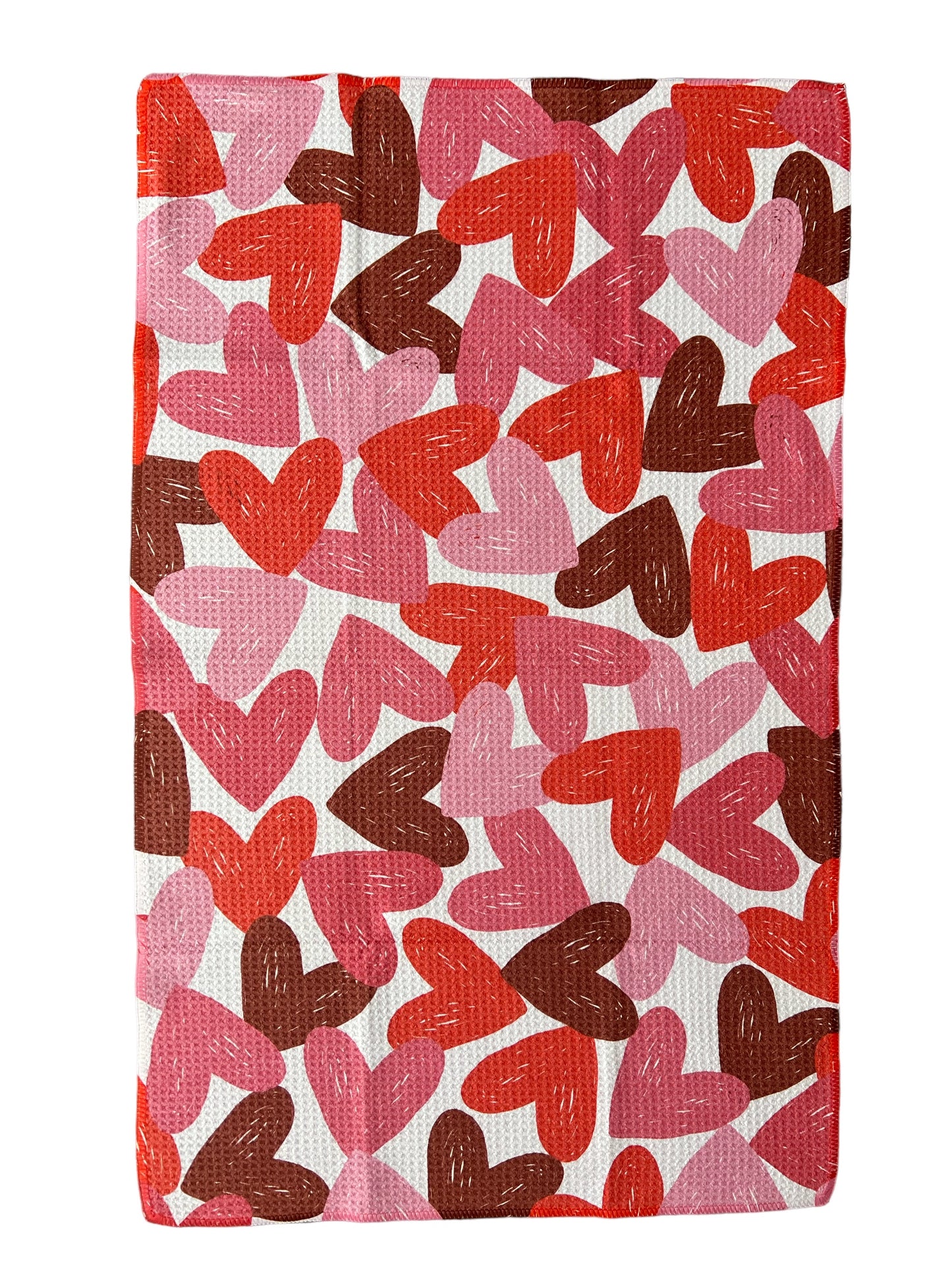 Hearts Hearts Hearts: Single-Sided Hand Towel